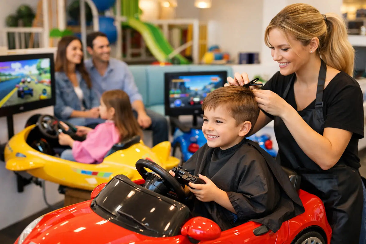 Peluquería para niños con juegos: qué buscar