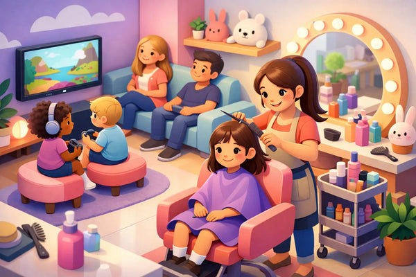Peluquería para niñas con estilo y calma