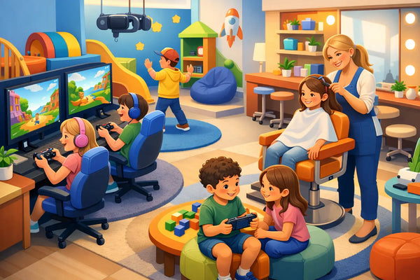 Salón infantil con videojuegos: qué buscar