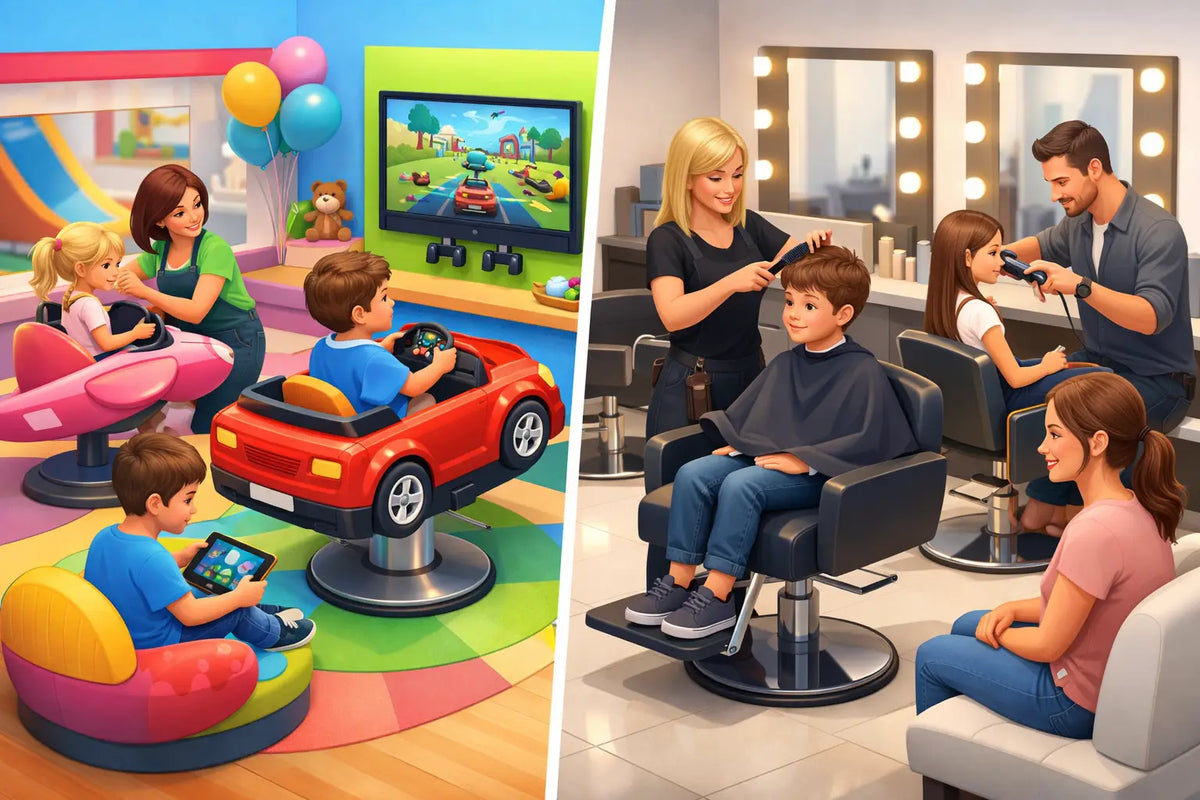 Peluquería infantil vs salón tradicional