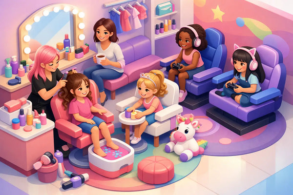 Servicios de belleza para niñas con estilo