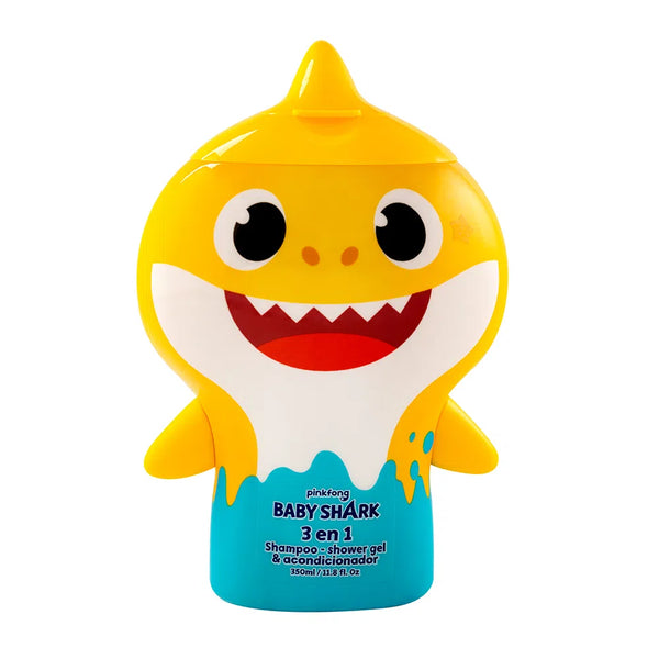 Shampoo Baby Shark 350ml 3 en 1 - Amarillo